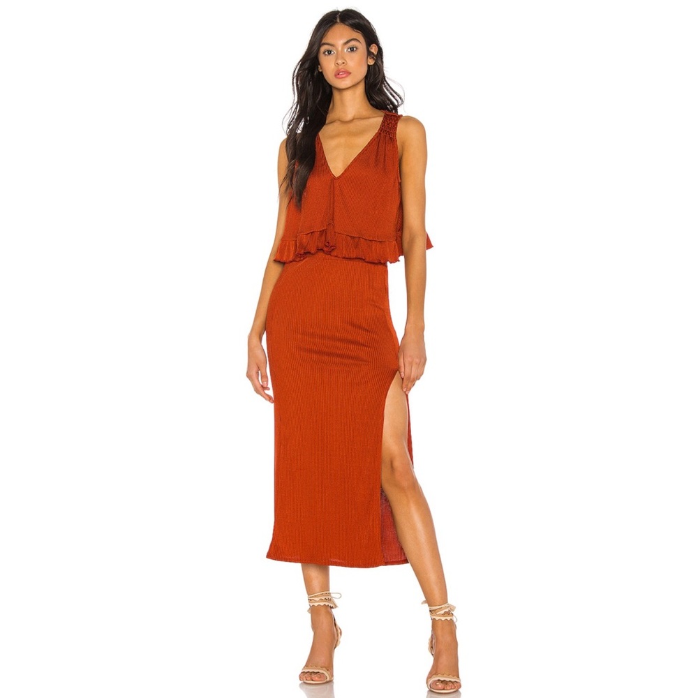 Free People | No excuses Ribbed Skirt and Top Set